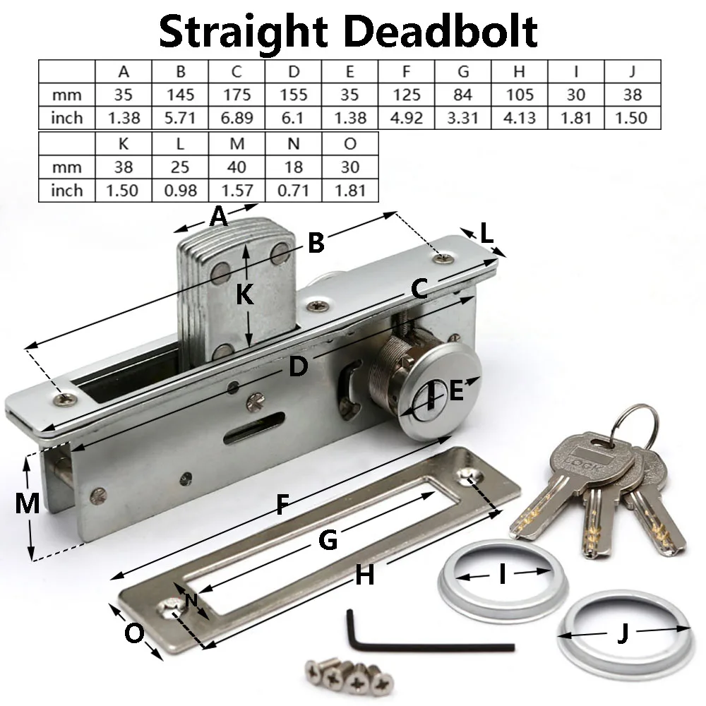 invisible mortise 2 fechaduras 22mm straight deadbolt 02