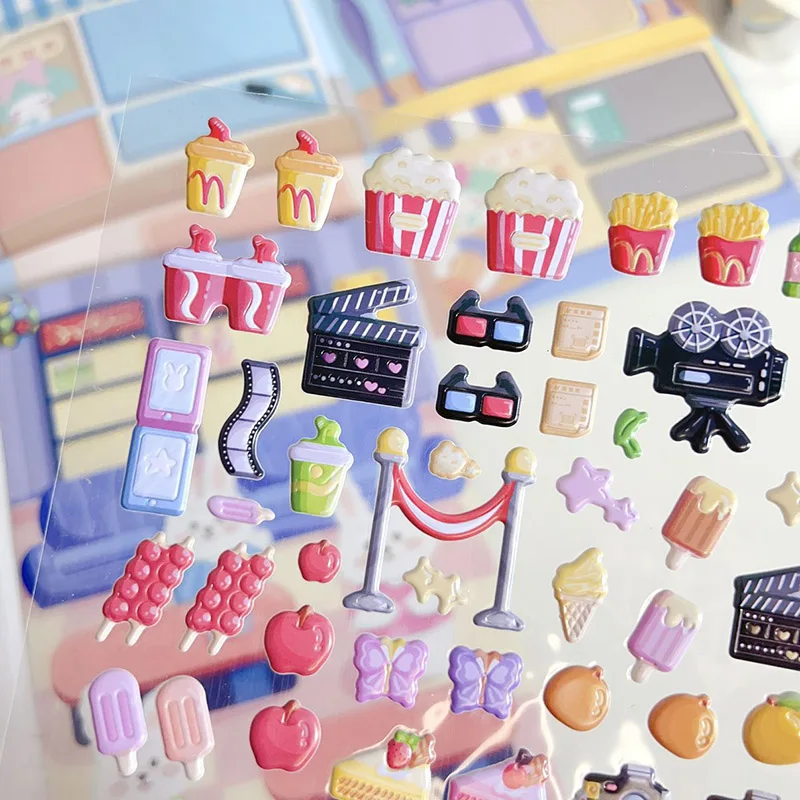 Sheet Stickers for Kids Pretty Aesthetic Cute Set Pack Handmade DIY Children 13 Sc08229f5ec0b43d2b92a4eb965245162W