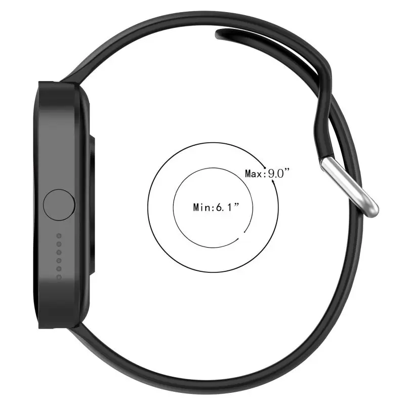Enhanced Silicone Sports Wristband Bracelet 22mm