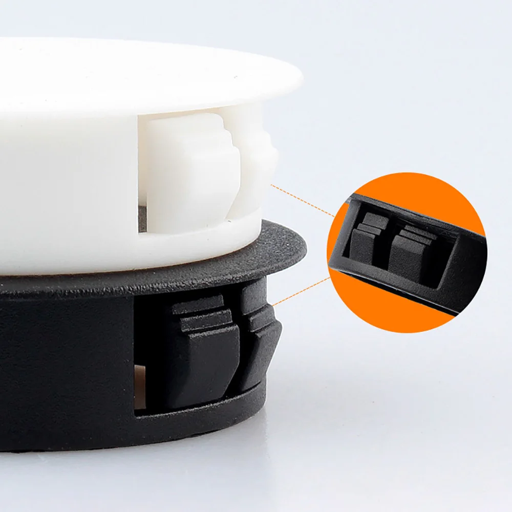 10Pcs Snap-on Hole Plug Round Plastic Blanking End Caps Tube Pipe Inserts silicone rubber plugs pipe end cap rubber caps silicone rubber caps