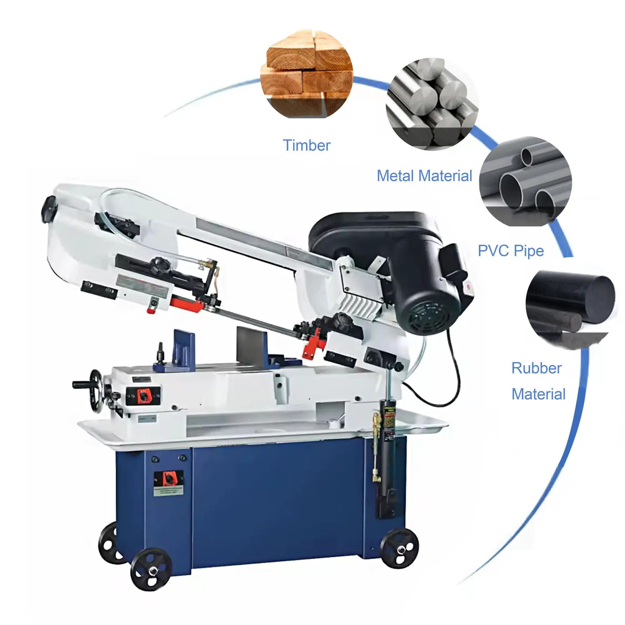 

Factory Direct Sale High-Precision Changeable Angle China Cutting Metal Band Saw Hine