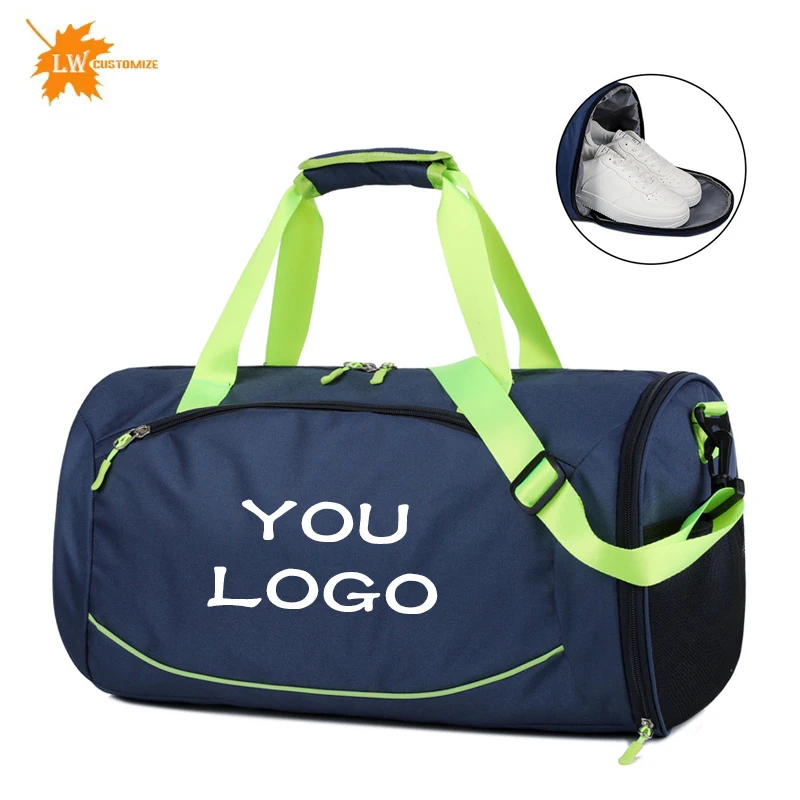Personalized Fitness Bag Large Capacity Men's And Women's Sports Training Bag Football Printed Name