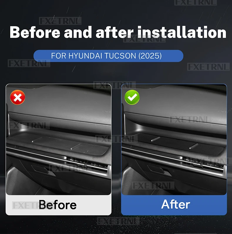 Silikon-Schutzmatte für das Beifahrer-Armaturenbrett, Auto-Innenausstattungszubehör für Hyundai Tucson NX4 2024 2025 2026 – Detail 2