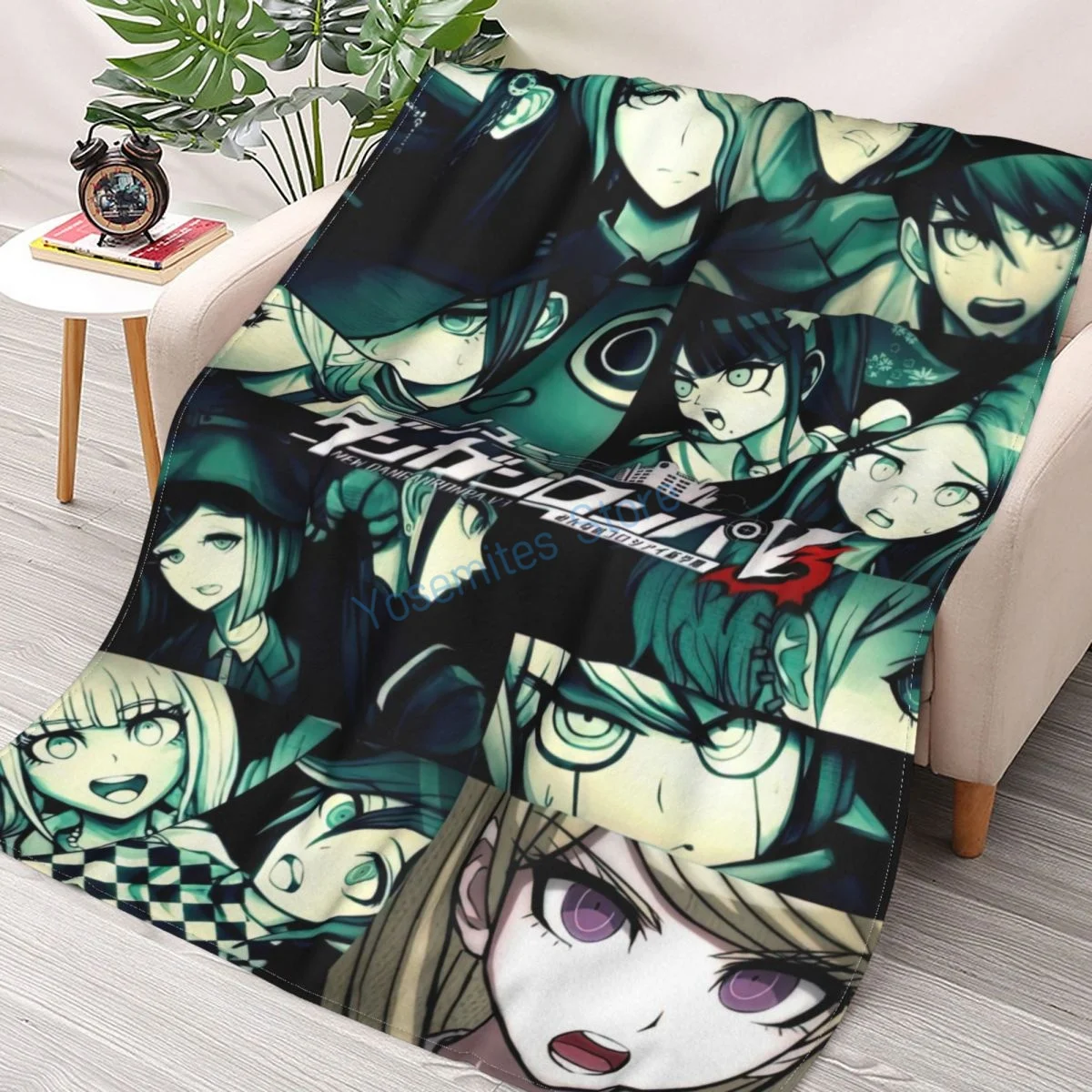 

Одеяло Dakimakura Danganropa, мягкое Фланелевое покрывало для кровати, простыни для кровати и дивана, всесезонное покрывало для спальни/улицы