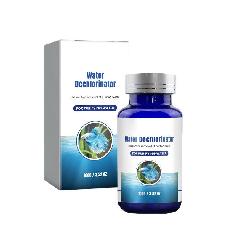 Aquariums Water Chlorine Removers for Chlorine Hardness Alkalinity Solution Fishtanks Water Quality Conditioner Cleaner 090C
