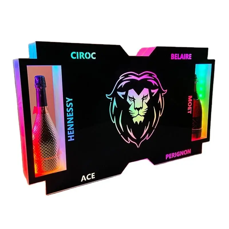 Rechargeable APP Programmable Scrolling LED Message Board Sign VIP Bottle Service Marquee Board Neon Sign Light Box