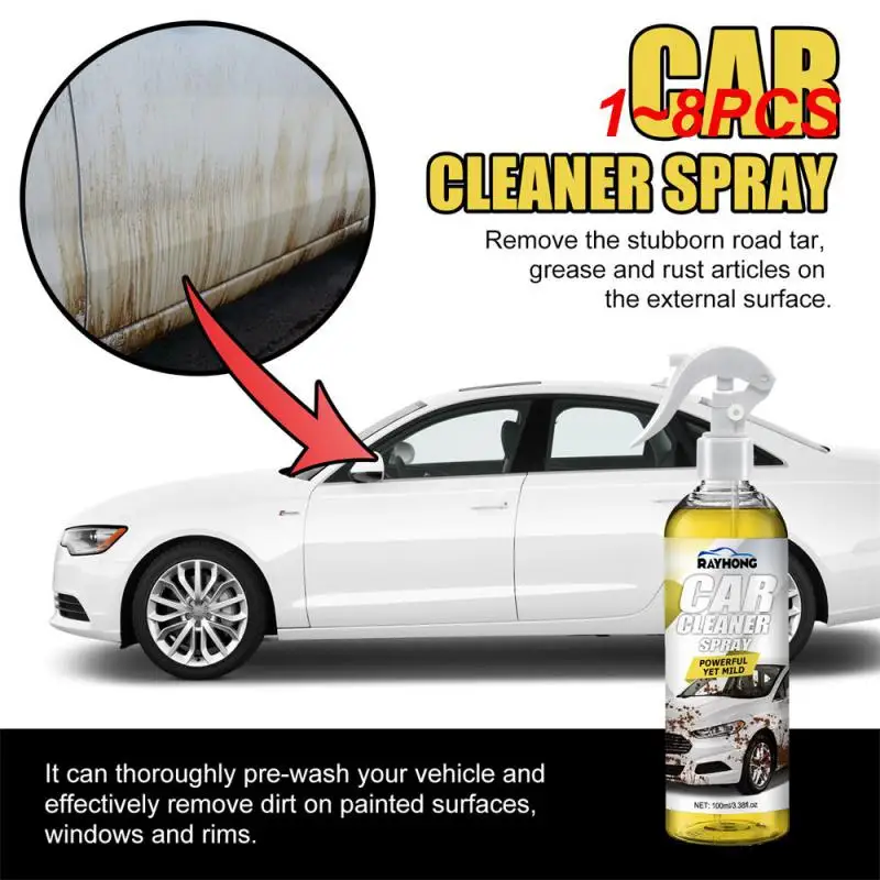 

1~8PCS Car Interior Cleaning Spray Car Surface Dirt Cleaning Powerful Decontamination Multi-Function Cleaning Spray Car