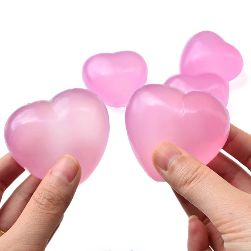 Cute Change Color Heart Squeeze Toy   Toy Anti-stress Vent Ball Slow Rebound Relieves Stress Toys 5