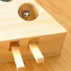 Wooden Cat Whack-a-mole Toy Cat Toy Hamster Toys Wooden Cat Toys For Play With Cat Cat Hamster Wooden Cute Funny 2