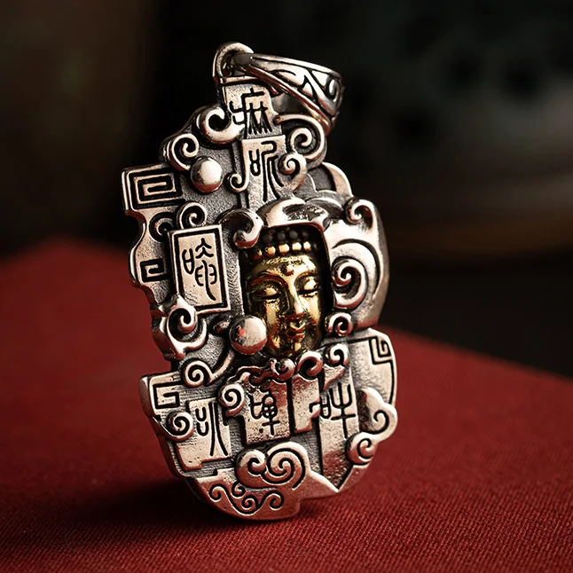 

Buddha Head Armor Fashion Cool Creative Jewelry Necklace Pendant