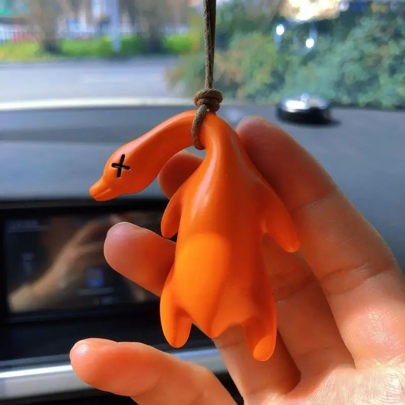 UV Color-Changing Duck Car Pendants (6 Pack) - Sunscreen Tester, UV & Temperature Reminder, Cute Hanging Ornament