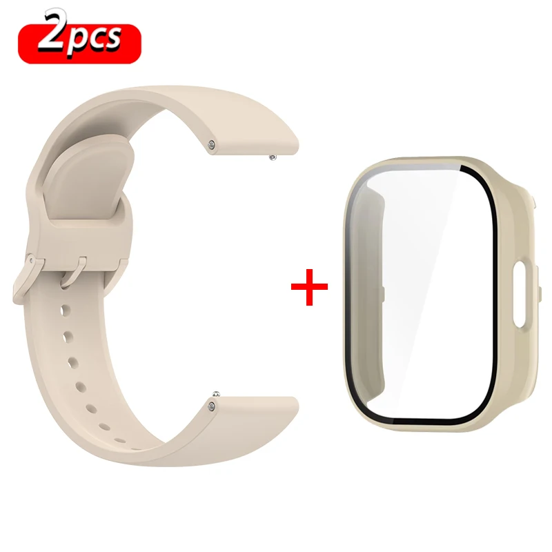 Premium Silicone Wristband and Protective Case for Smartwatch - Durable and Stylish Accessories