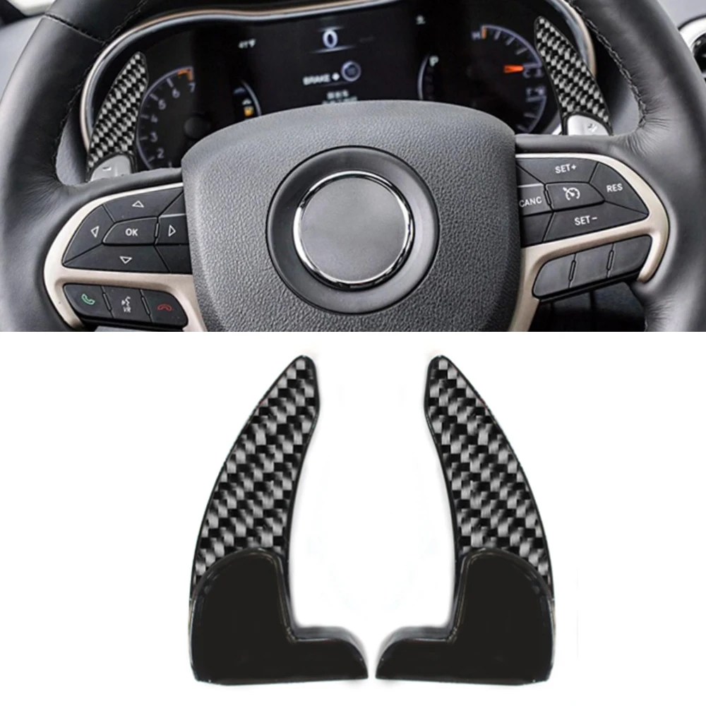 Car Accessories for Jeep Grand Cherokee Carbon Fiber 2 PCS Car Steering