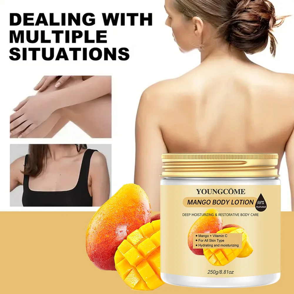 Mango Body Butter - Deeply Nourishing  Moisturizing Hand  Body Lotion for Dry to Very Dry Skin，Long-Lasting Hydration for Soft 3