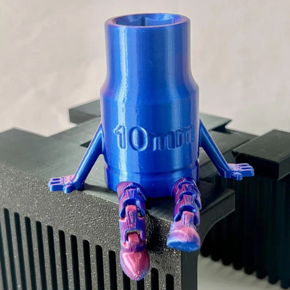 5cm Socket Buddy 3D Printed Socket Figure With Articulated Legs Desk Decor Pen Holder Gift For Mechanics And DIY Enthusiasts
