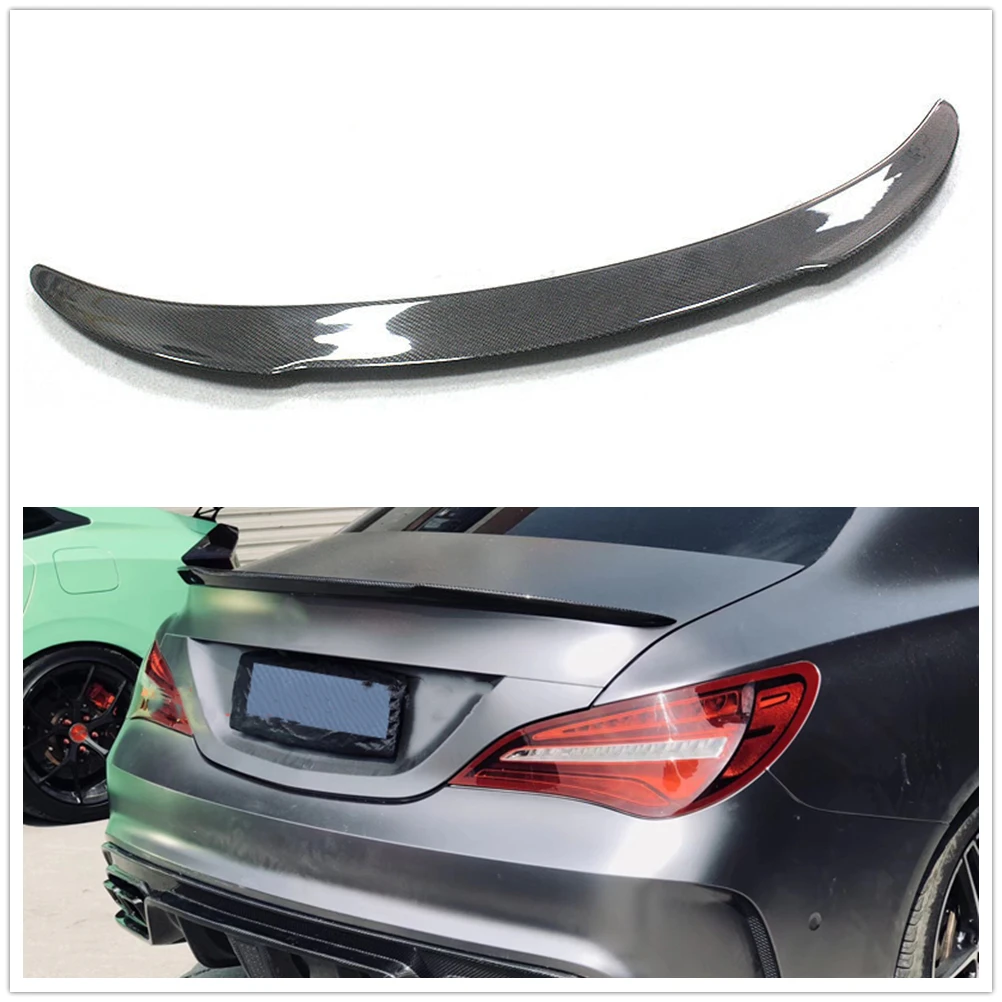 

Rear Spoiler Wing For Mercedes-Benz W117 CLA Class 2013-2019 C117 CLA45 AMG FD Style Real Carbon Fiber Trunk Lid Lip Splitter