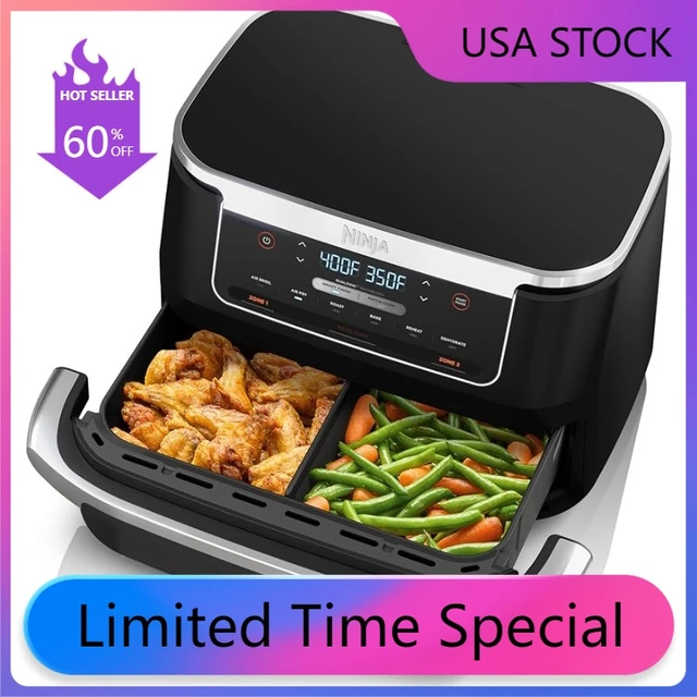 Ninja Foodi 7-in-1 DualZone FlexBasket Air Fryer with 11-qt MegaZone