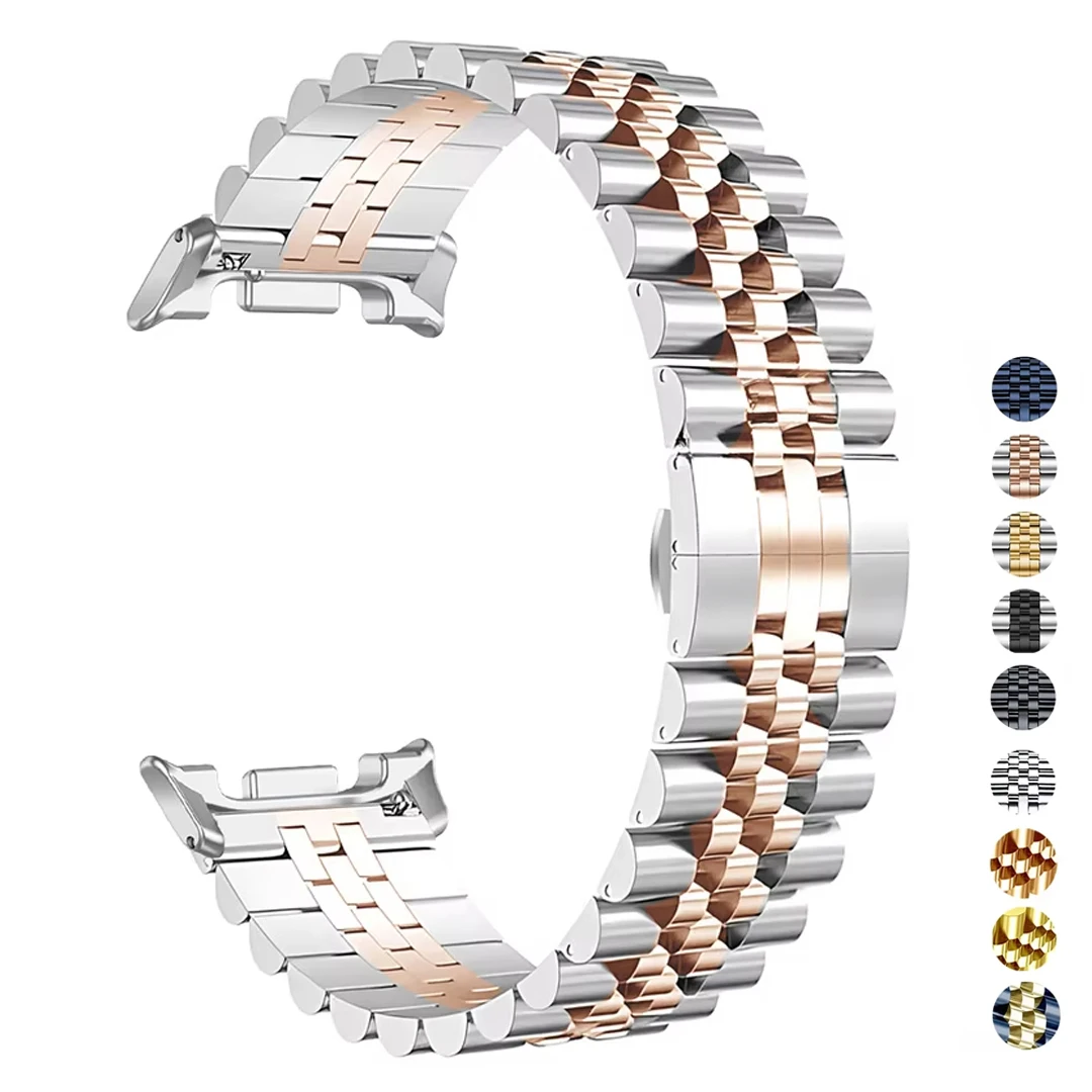 Premium Stainless Steel Watch Strap - Elegant Metal Bracelet