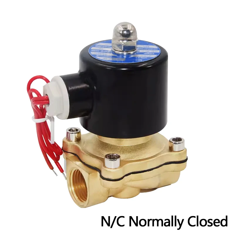 Turbo Blow Off Valve Engine Purge Control Valve Vvt Valve Solenoid Normally Closed solenoid valve 12v water valve AC220V air DN8/10/15/20/25/50 Electric valve 1/4"3/8"1/2"3/4" control