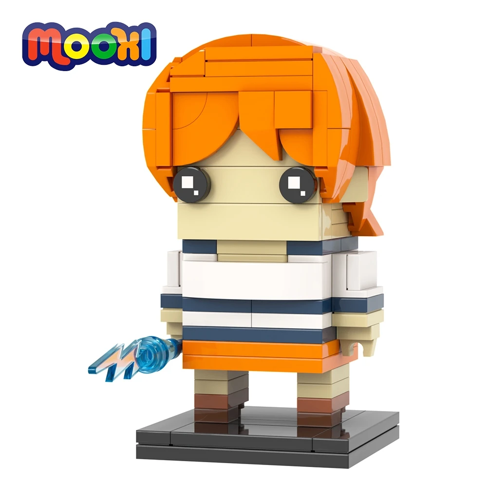 MOOXI Anime Series 135Pcs MOC Bricks Figures BrickHeadsed Building ...