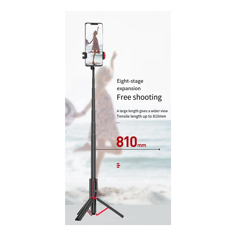 Selfie Stick Tripod Phone Stand Holder Bluetooth With Tripod Extendable Foldable Monopod Easy To Use