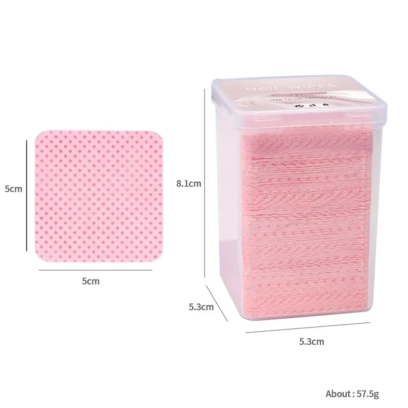 200pcs/box Nail Wipes Clean Tweezers and Glue Bottle Mouths Easy-to-Use Glue Wipes (White/Pink) cleaning tweezers