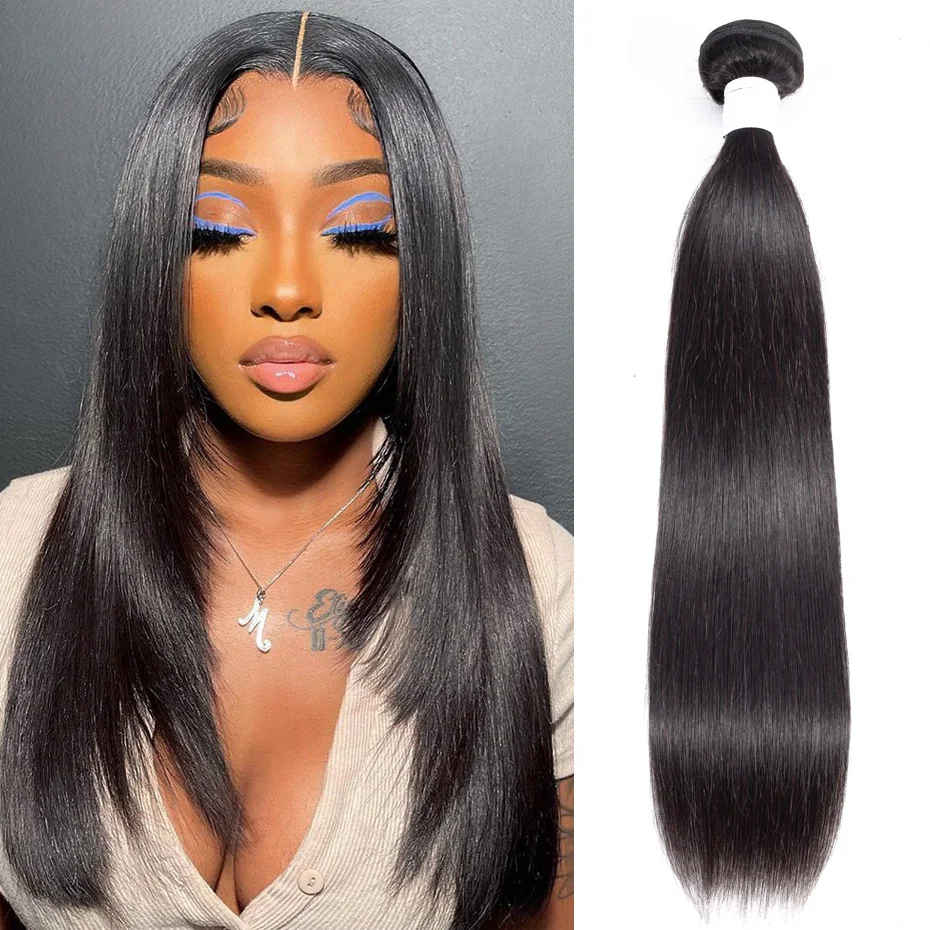 BoneStraightHairBundles100HumanHairWeaveBundles1PieceOnly