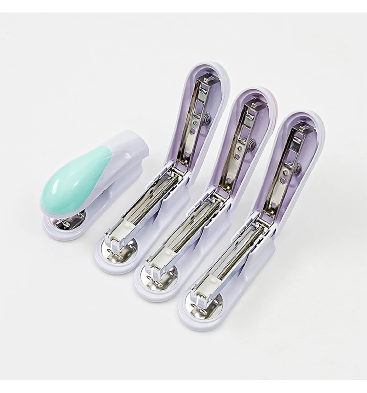 메이키 미니 스테이플러 밸류 팩 20매 용량 표준 스테이플러 포함 1000개 스테이플 귀여운 사이즈 휴대용 스테이플러