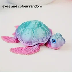 Elegant 3D Printed Turtle Ornament: Perfect for Home Decor and Festive Celebrations (Random color 1pc)