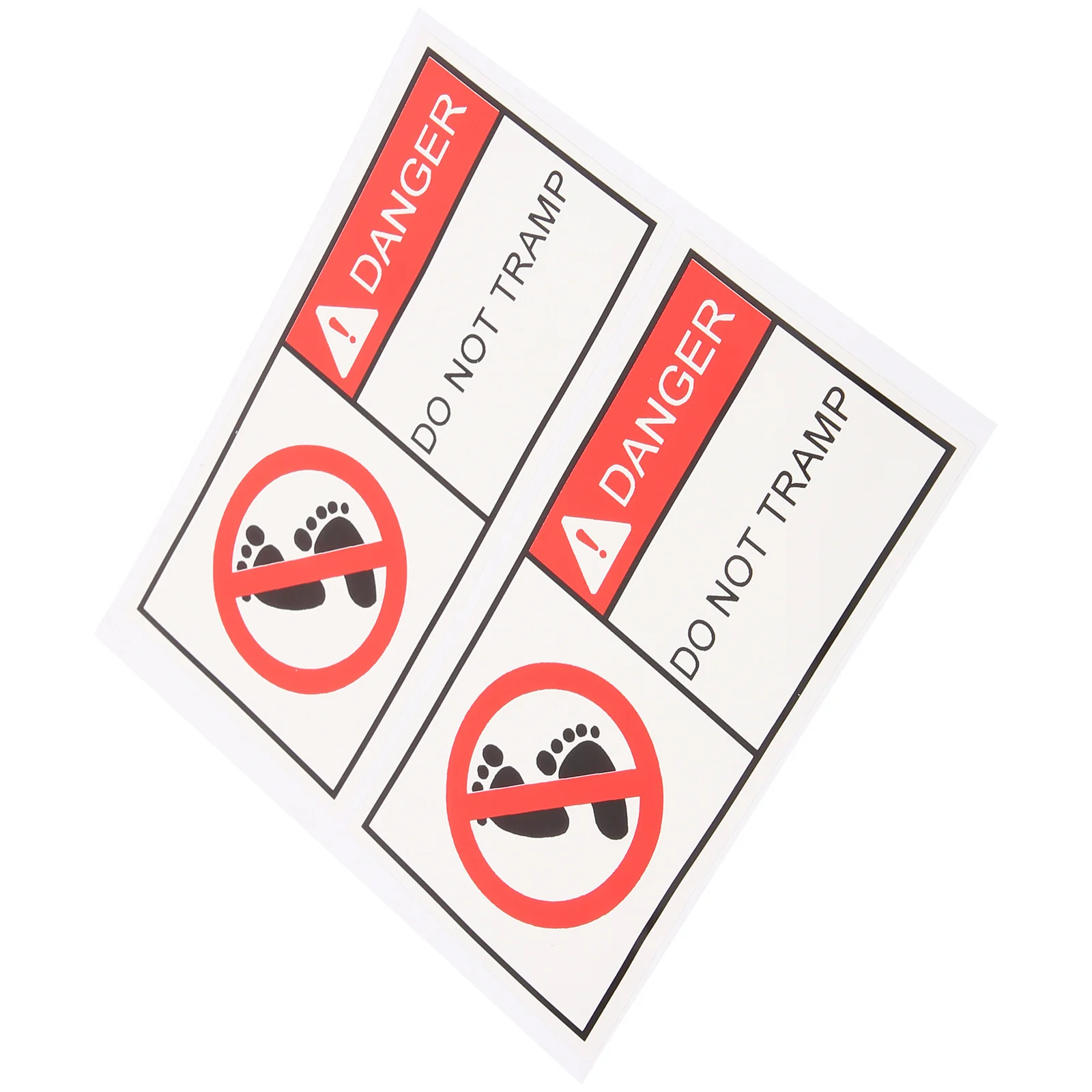 

No Stepping on Signs Adhesive Not Self Warning for Safety Do Caution Workshop