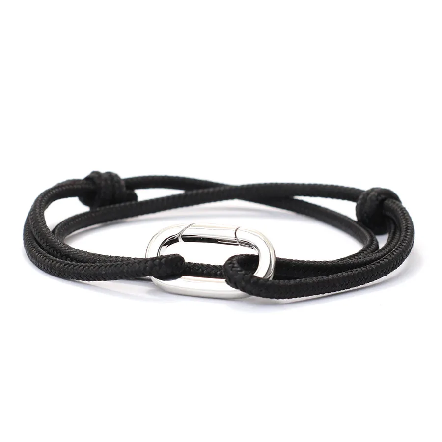 Handmade Adjustable Paracord Bracelet - Outdoor Survival Rope Bracelet