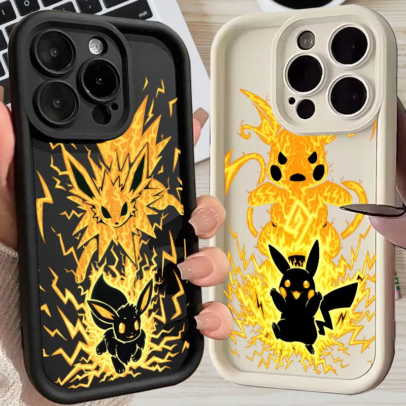 Eevee Pokemon Anime Phone Case For iPhone 11 12 13 14 15 16