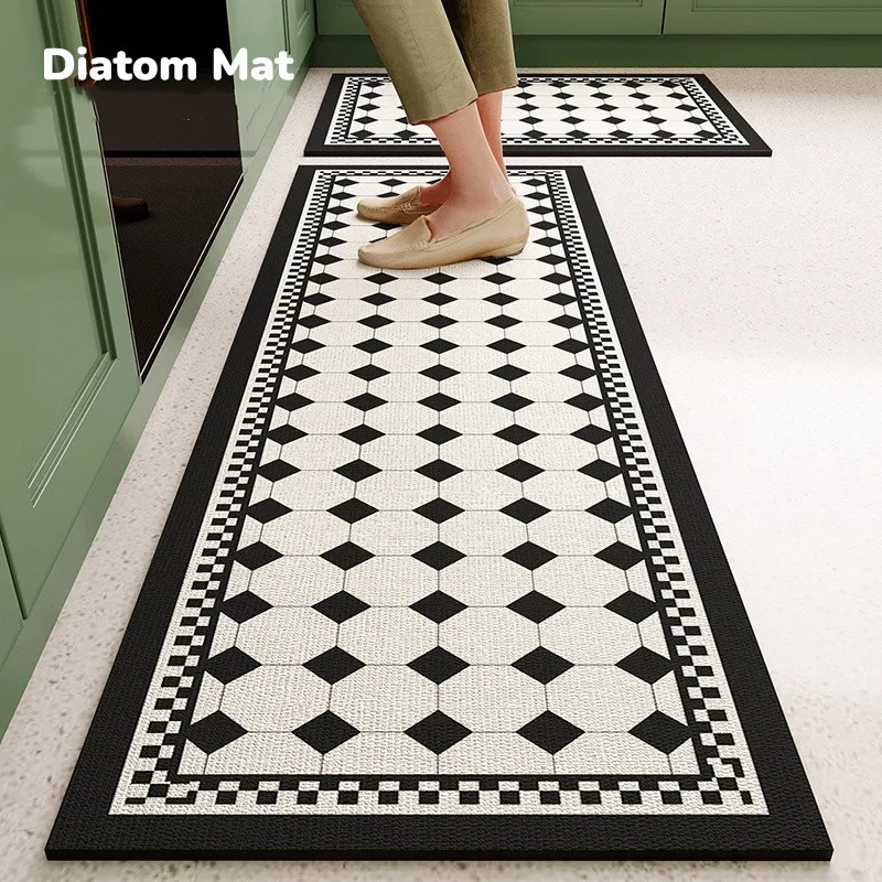 Super Absorbent Diatom Mud Soft Floor Mat AntiSlip Rug QuickDrying