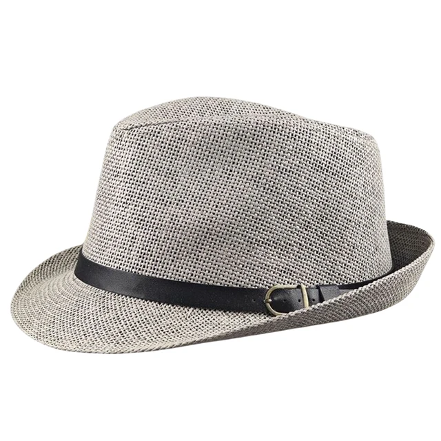 Oversize Big Head Men's Straw Fedoras - Outdoor Fishing Trilby Sun Hat for Dad Summer Beach Fashionable Women's Large Size Hat 5