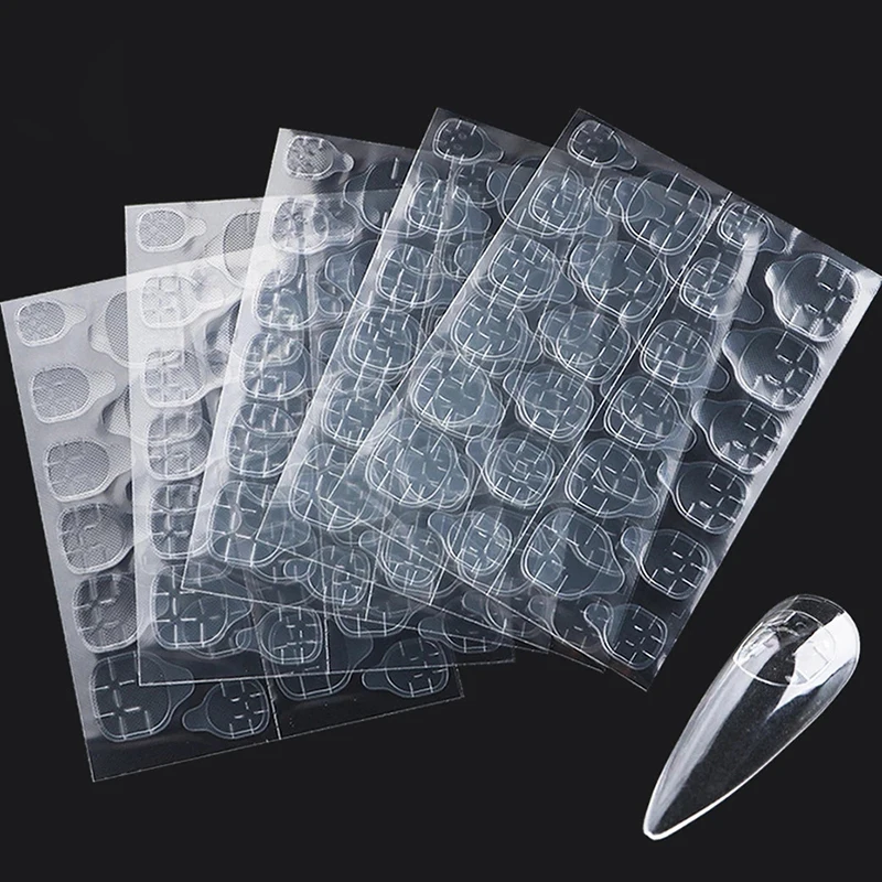 Pegatinas adhesivas de doble cara para uñas postizas