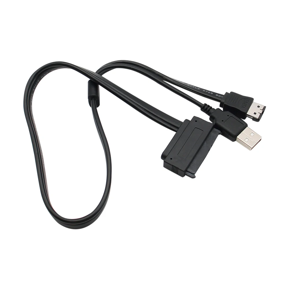 SATA 22Pin to Power ESATA Cable Splitter USB Power Wire Converter 2.5inch Driver Laptop Converter 50cm
