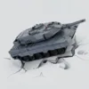 RTR RC Mini Battle Tank Toys Boys Gifts Remote Control Military Tanks with Infrared System 170 Degrees Rotate Turret RC Model 4