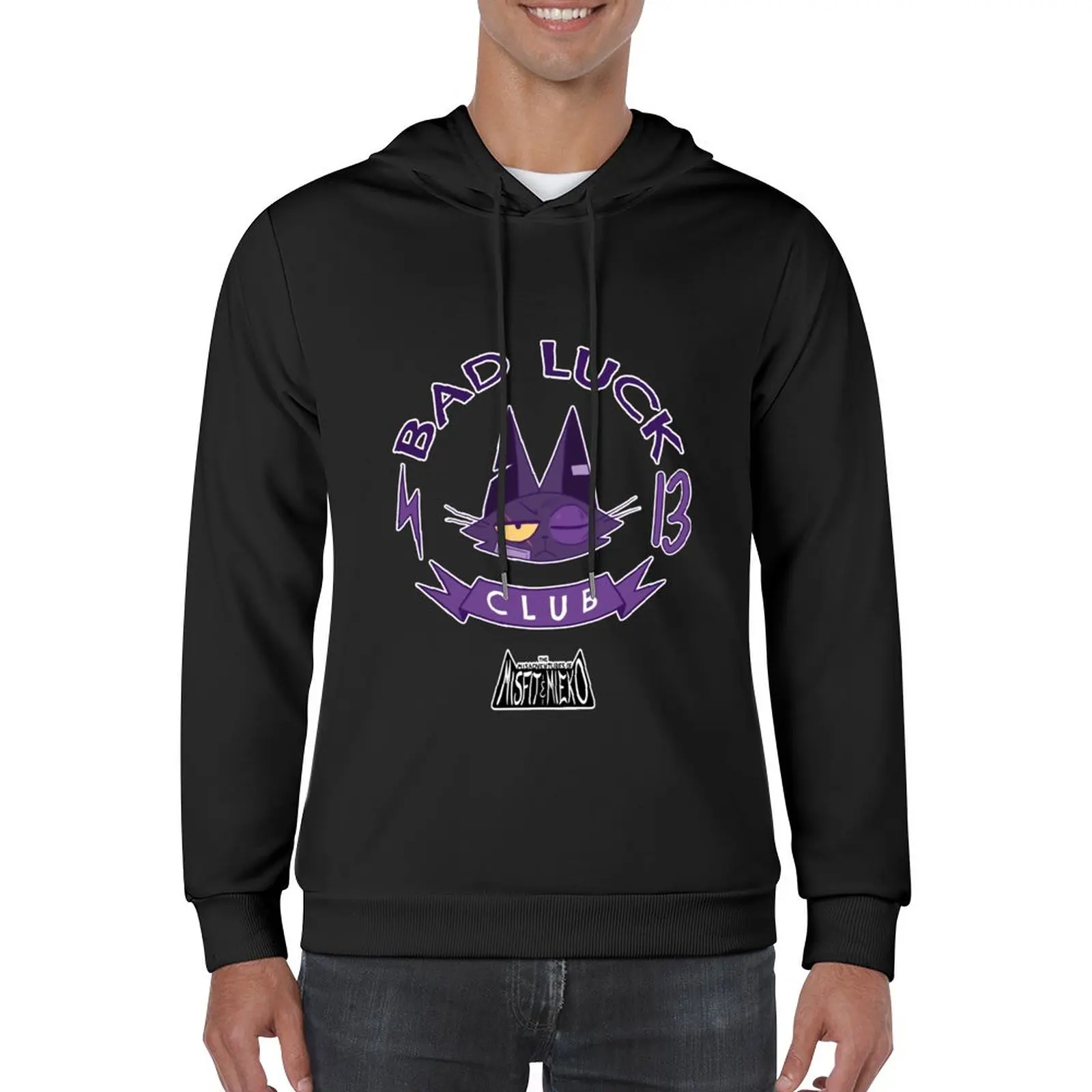 

New Bad Luck Club Misfit! Pullover Hoodie men clothes autumn new products men's coat men's clothing oversized hoodie