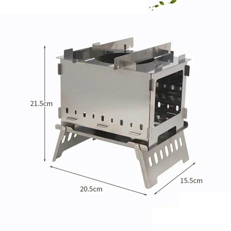 Outdoor folding card stove grill camping windproof incinerator portable charcoal fire wood fire grill