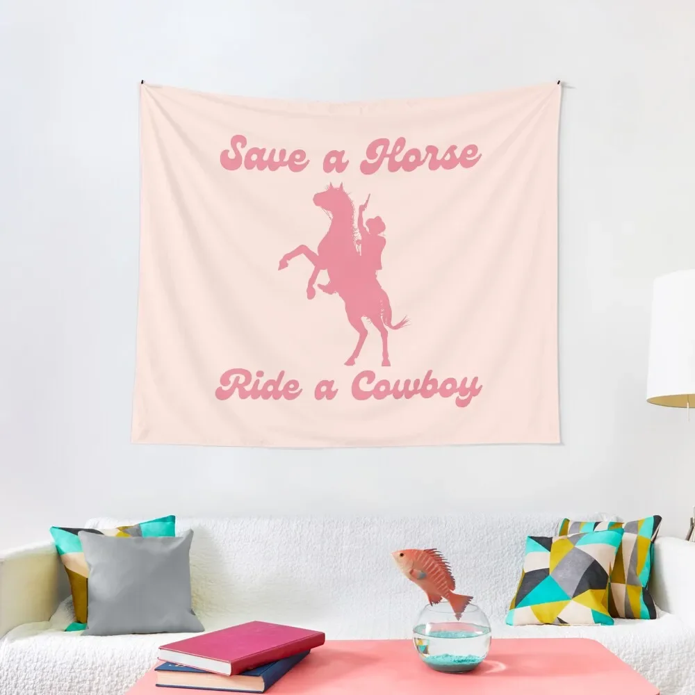 

Save a Horse Ride a Cowboy Bachelorette Party Tapestry Decorative Wall Room Decor Korean Style Tapestry