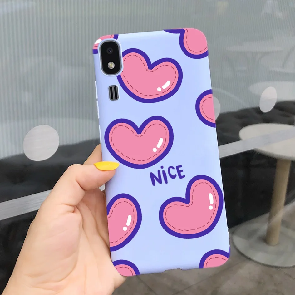Shockproof Silicon Soft TPU Back Cover with Cartoon Cat Design - Phone Case