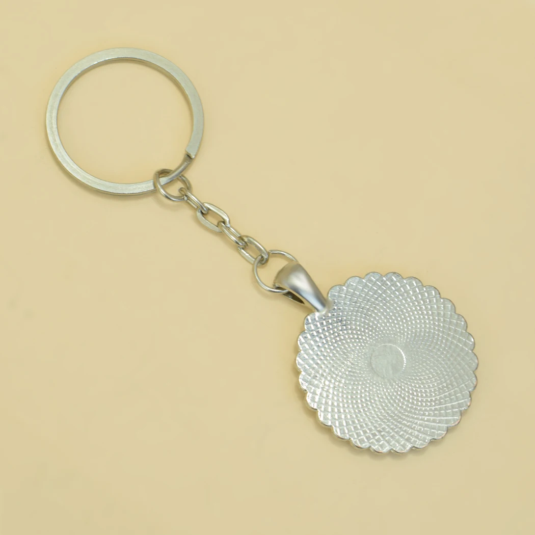 Arab National Flag Keychains Algeria Yemen Tunisia Saudi Arabia Egypt Glass Dome Rhinestone Key Chain Flag Jewelry Keyring Gift