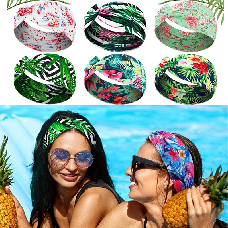 Elastic Yoga Headband Sport Sweatband Women Sport Jog Tennis Running Cycling Hair Band Turban Gym Bandage Party Spa Bath Bohemia