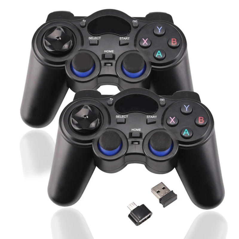 2Pcs For PS3 Wireless Gamepad Joystick Game Controller Joypad For Sony PS Android Smartphone TV Box 2.4G Game Handle Accessories