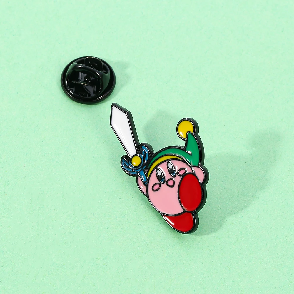 Metal Badge Brooch
