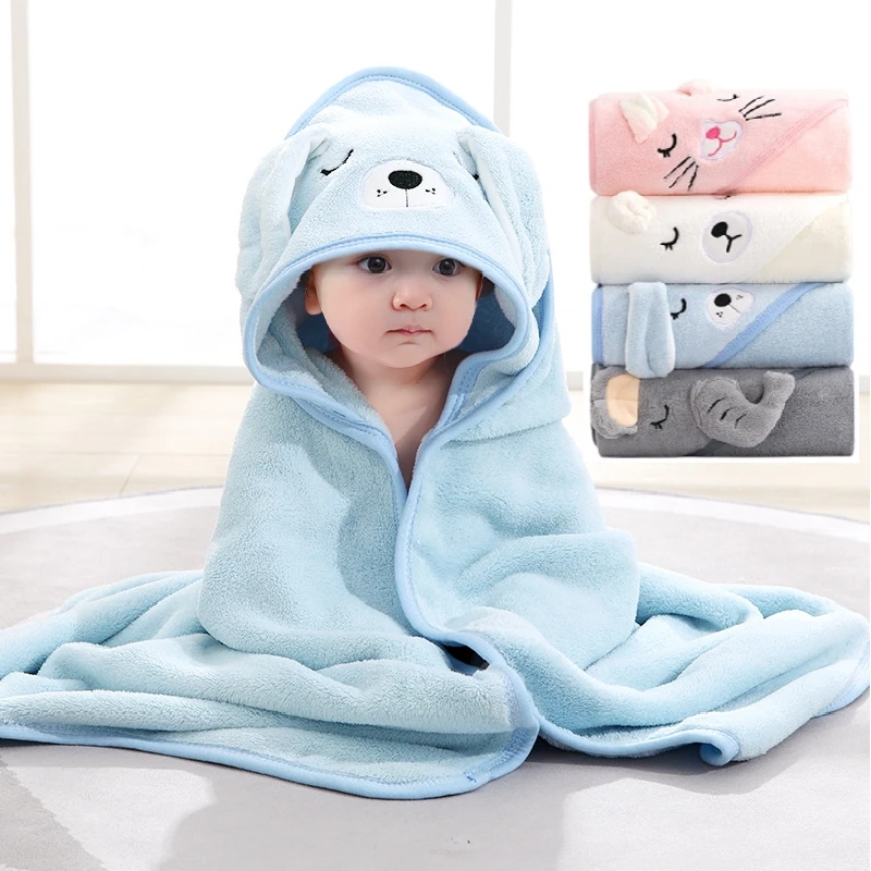 Rayson Manta Poncho con Capucha para Niña y Niño Invierno Suave Caliente  Polar Coral Multiusos Batamanta para Sofá Cama 80X100CM (Panda) :  : Bebé