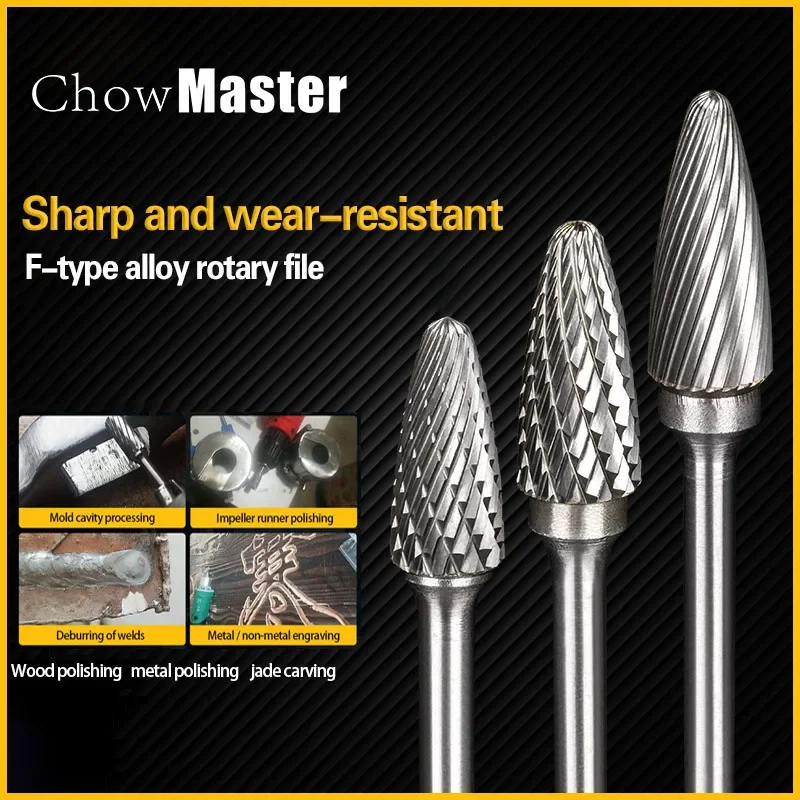 

Tree Shape File Hand Tools Metal Engraving Milling Cutter Straight Shank Rotary Burr F(FX) Cemented Carbide Rotary Grinding Head