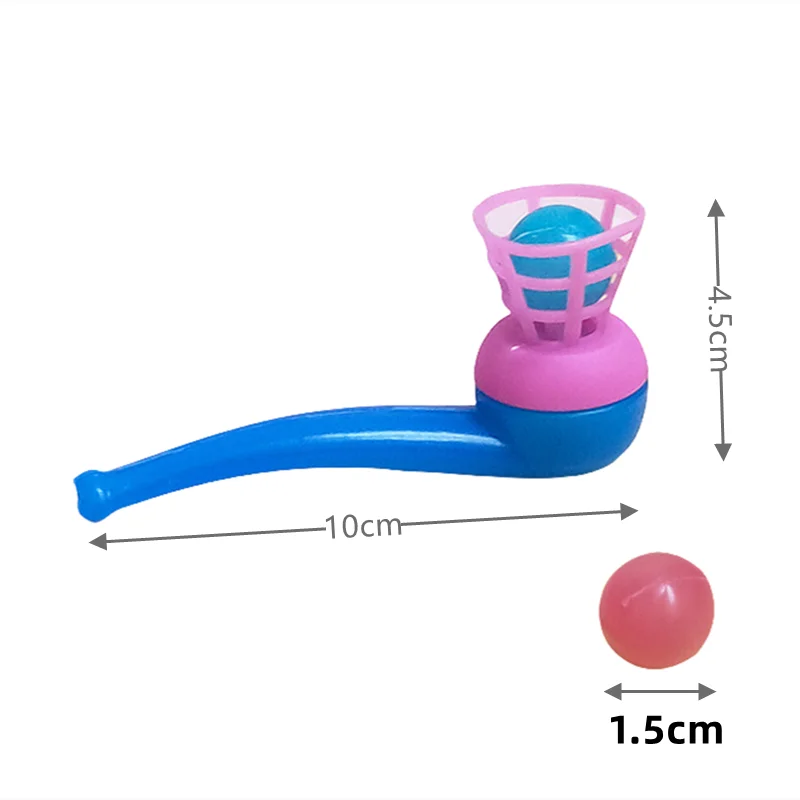 10Pcs Plastic Pipe Blowing Ball Toys For Kids Outdoor Sports Games Balance Training Learning Toys Children Funny Gifts 6