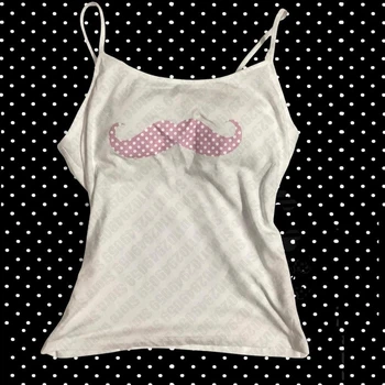 Kawaii Top Y2k 90s Clothes Vintage Gothic Clothes Women Tops Woman Clothing Tanks & Camis Shoujo Girl Style Trashy Y2k 2000s Emo 1