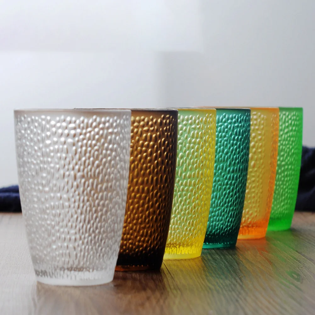 

1pc Acrylic Drink Cup Juice Glass 500ml Colorful Diamond Water Glass Drinkware For Kitchen Dining And Bar For Hot And Cold Drink